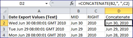 CONCATENATE Function in Action