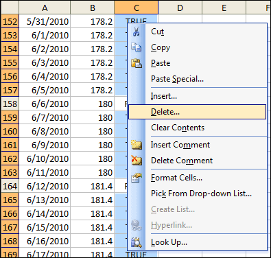 Delete Popup Box 2003