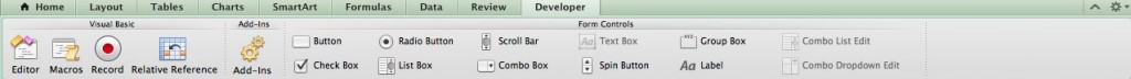Excel 2011 Ribbon Developer