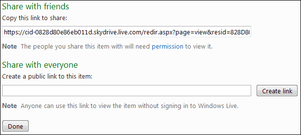 Excel Web File Share Link