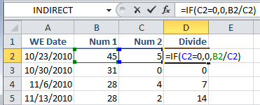 IF Function Divison by Zero