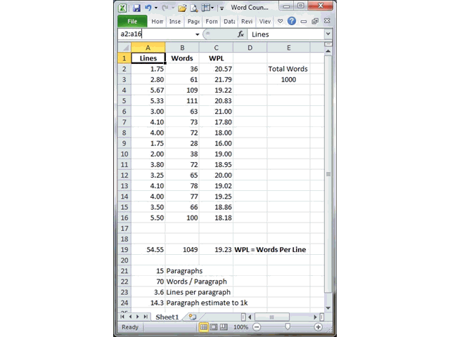 Multiple Range Selection Name Box