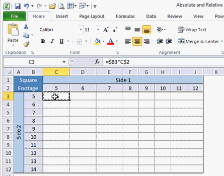 Paste As Formulas Excel 2010