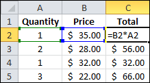 Relative Rows Formula
