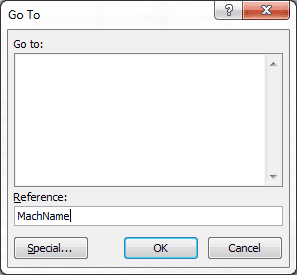 Show Hidden Name with GoTo Dialog Box
