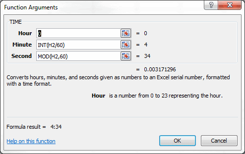 TIME-INT-MOD Function Dialog Box