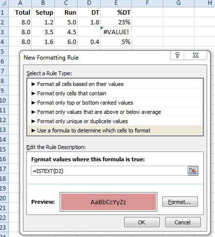 Conditional Formatting for space character