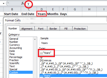 Custom Heading Format Years