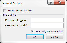 General Save Options