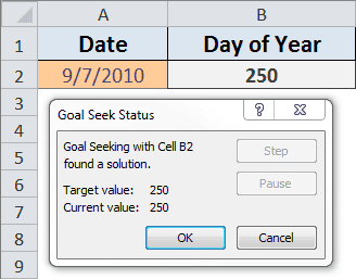 Goal Seek After