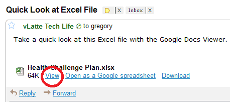 Google Docs Viewer in Mail