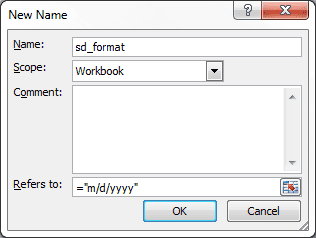 New Name dialog box