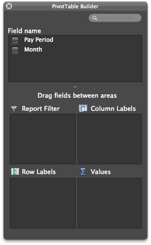 PivotTable Builder Blank