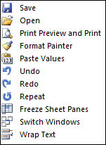 Quick Access Toolbar 2010
