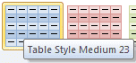 Table Style Name