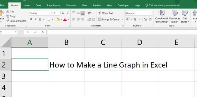 How to Make a Line Graph in Excel