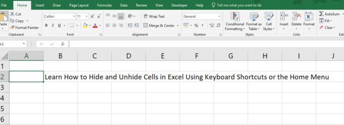 how to unhide columns in excel