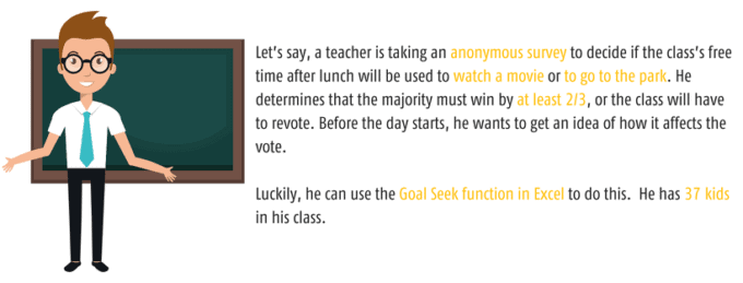 how to use goal seek in excel