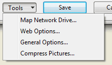 File Save Tools General Options 2010