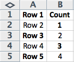 Count Rows from Reference