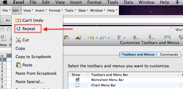 Customize Toolbars and Menus