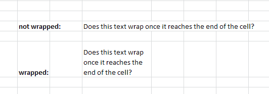 Wrap Text