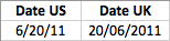 Regional Date Formats