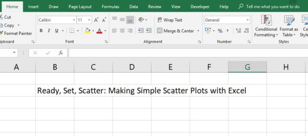 how to make a scatter plot in excel