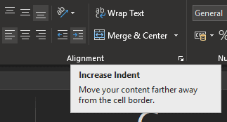 wrap text and merge options screenshot on excel